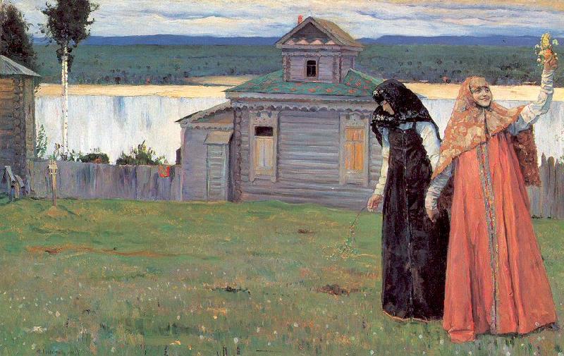 Nesterov, Mikhail In Small and Secluded Convents oil painting image